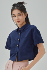 Autumn Linen Button-Up Shirt